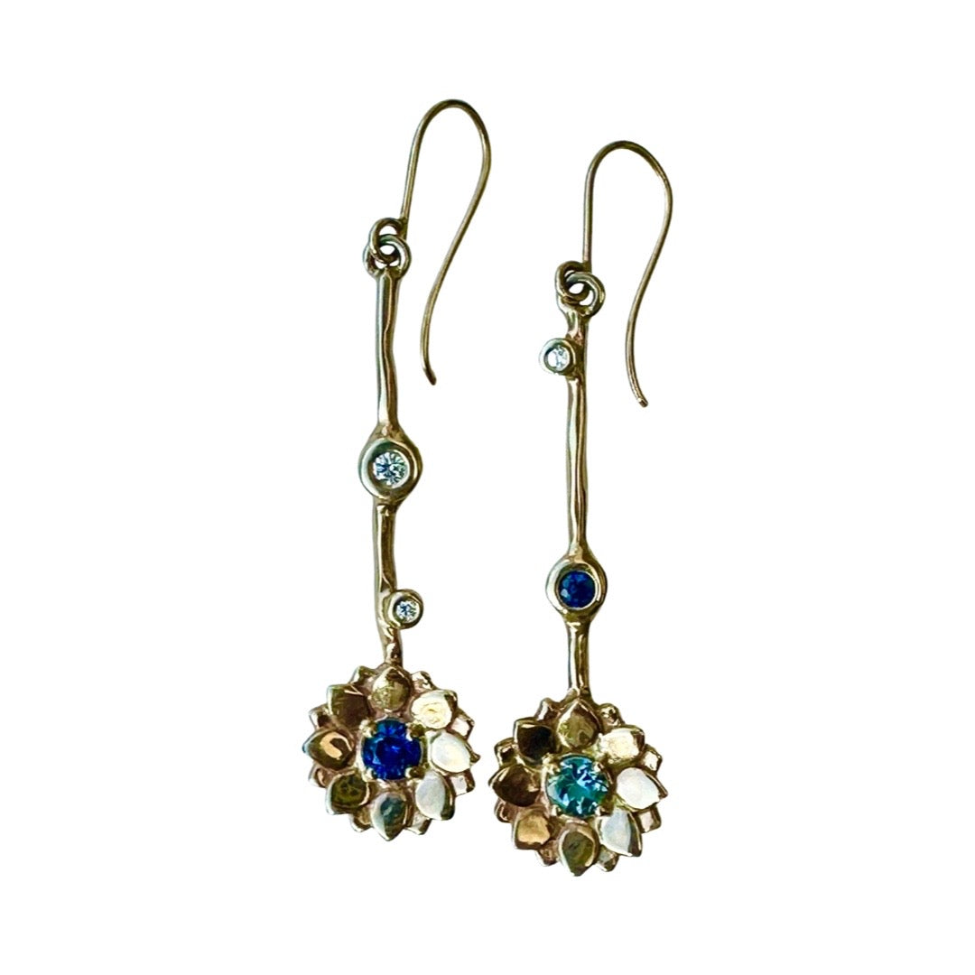 Lotus Drop Earrings