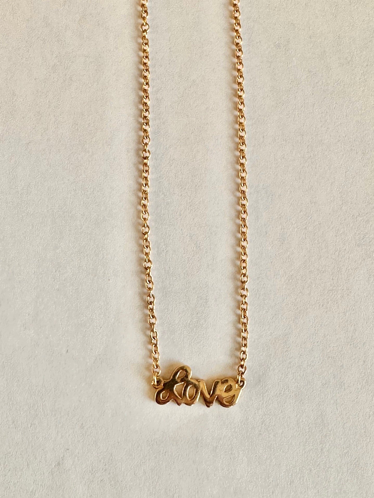 Baby Love on Gold Chain