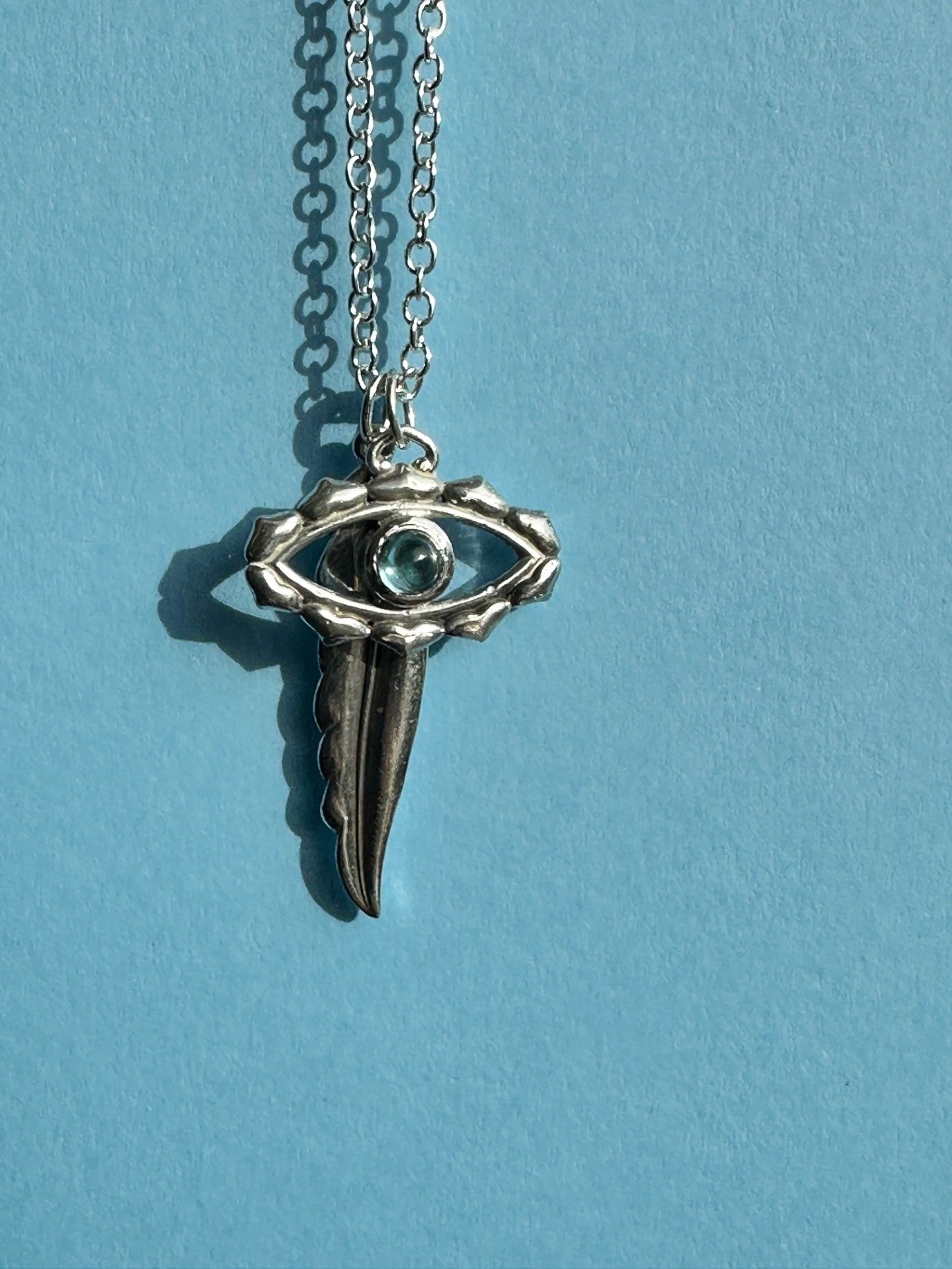 Silver Evil Eye Necklace