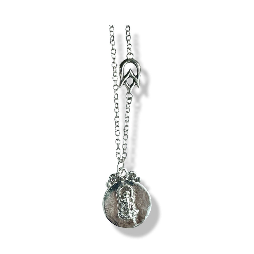 Silver Ganesh Medallion