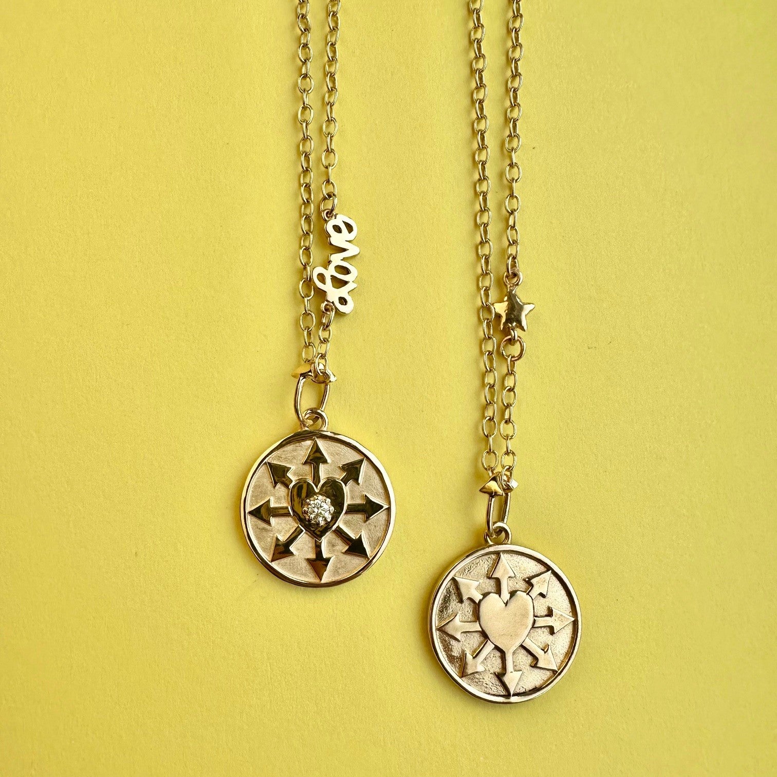Love Manifest Round - Large (Center Diamond Option)