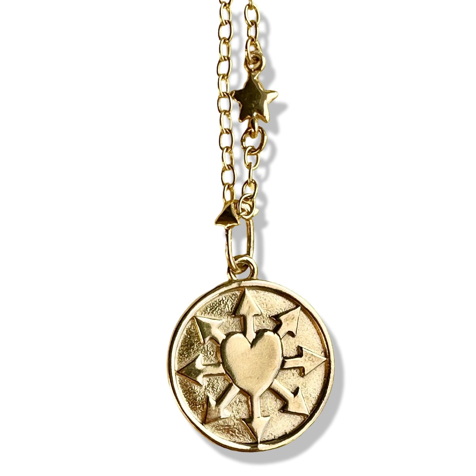 Love Manifest Round (Large) in 14k