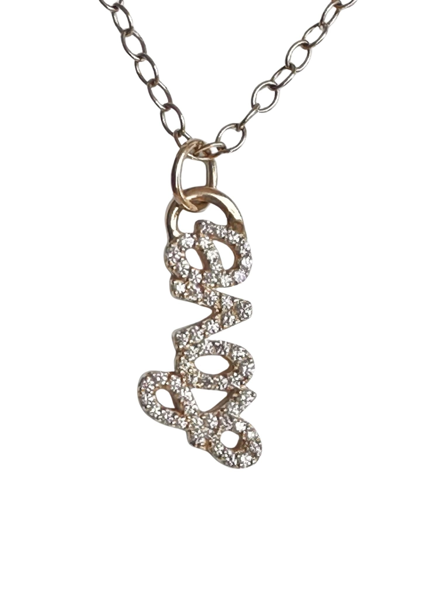 Large Diamond Love Pendant