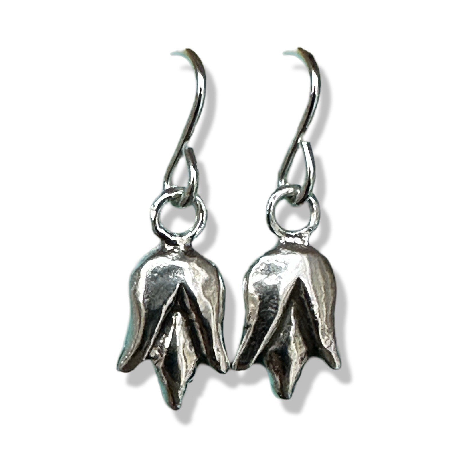 Tiny Lotus Bud Earrings