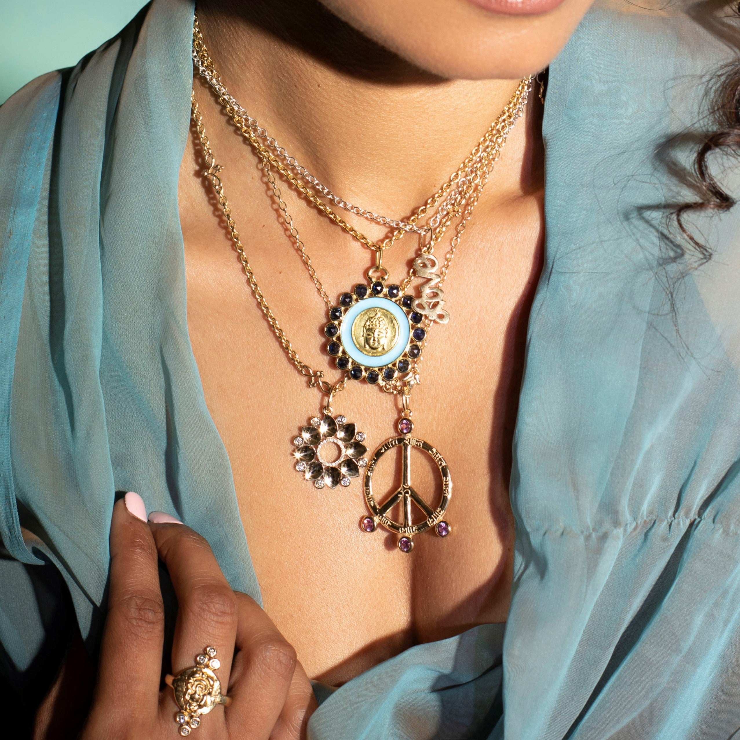 Blue Sapphire Buddha
