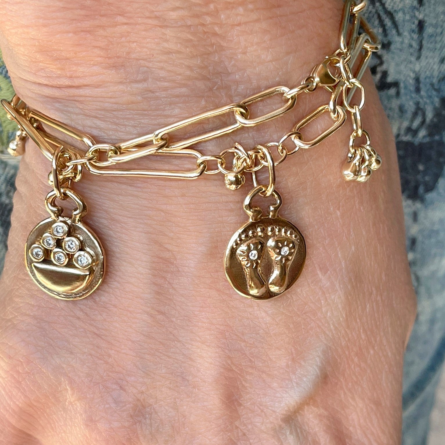Links and Bubbles Bracelet