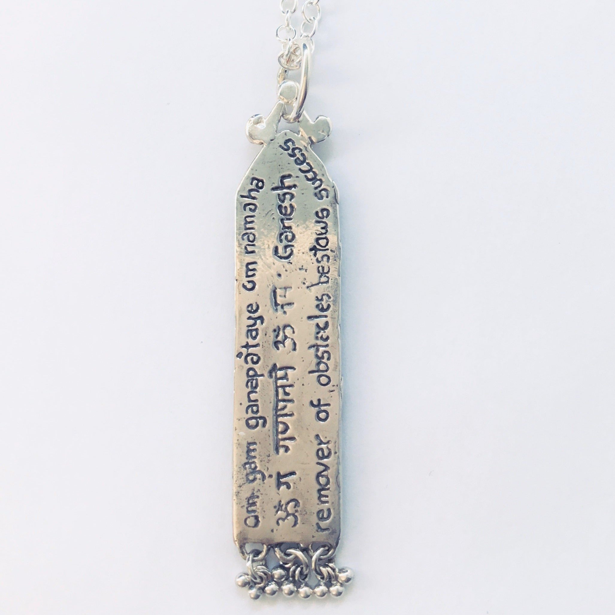 Triple Ganesh Deity Necklace