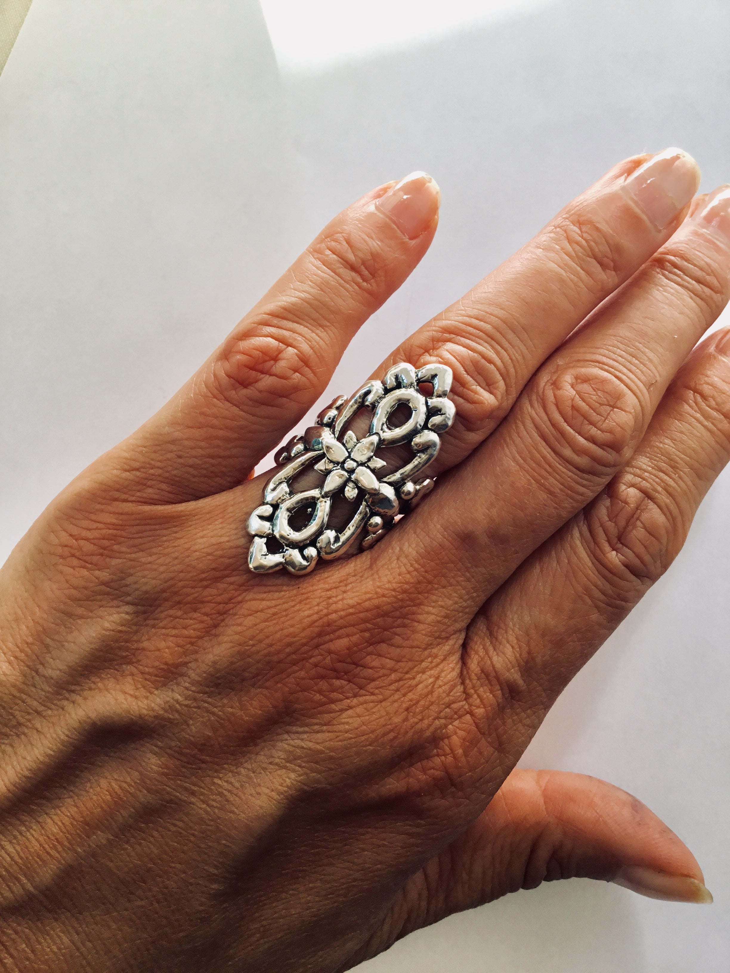 Tantra Ring with Lotus Flower