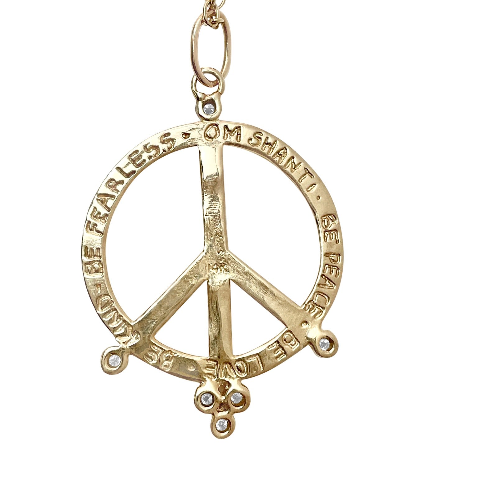 Peace Sign with Diamonds