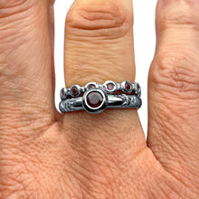 Load image into Gallery viewer, White Gold and Ruby Eternity Band
