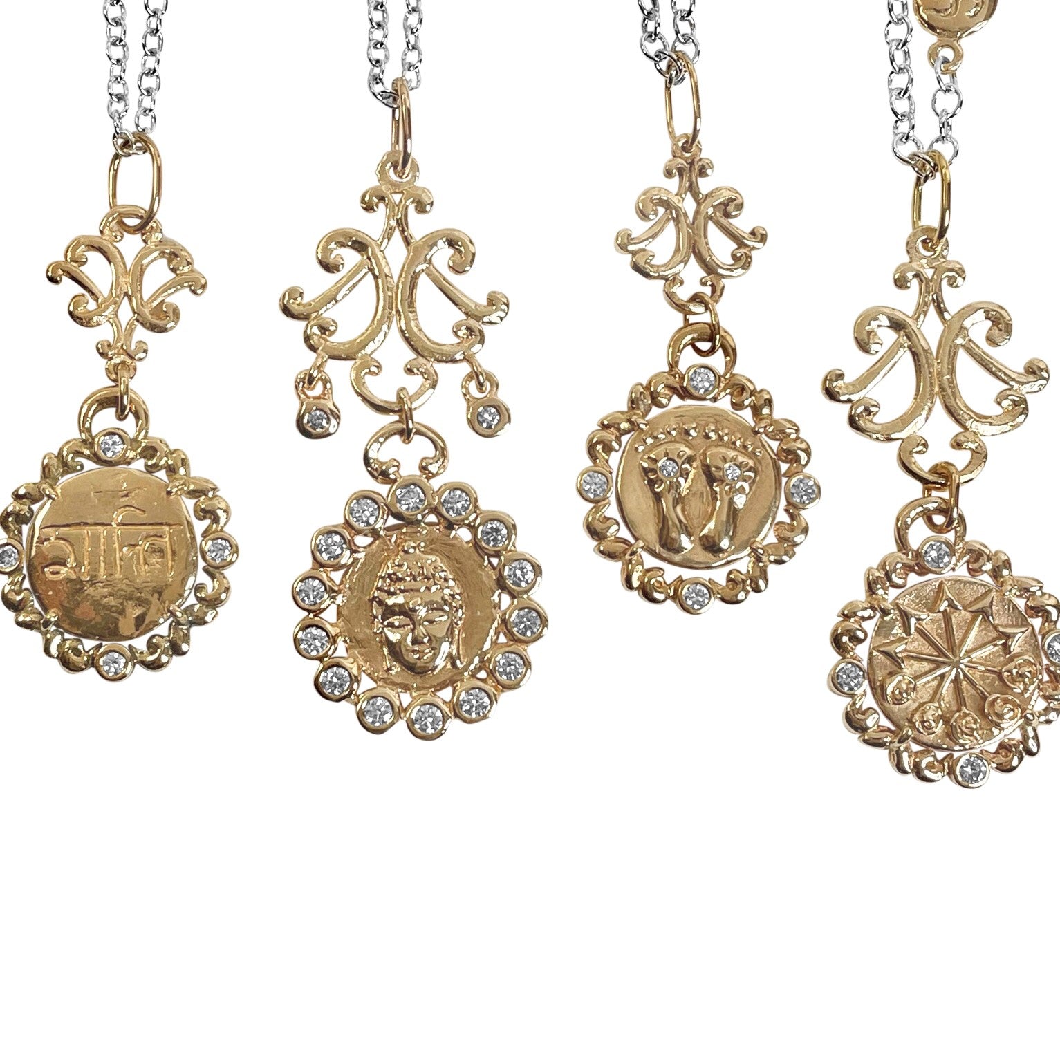 Lalita's Arrows with Diamond and Lotus Petals on Large Union Connector