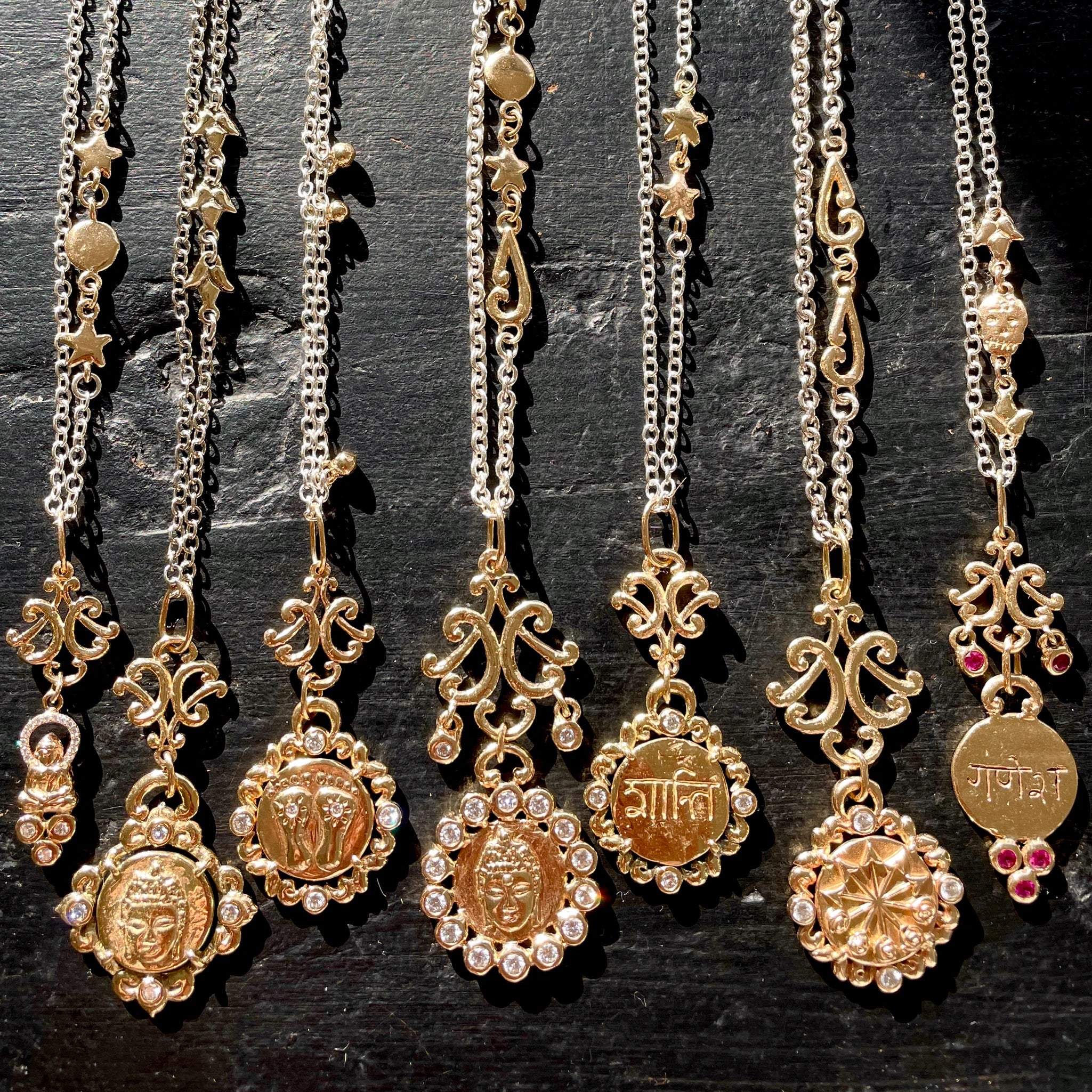Lalita's Arrows with Diamond and Lotus Petals on Large Union Connector
