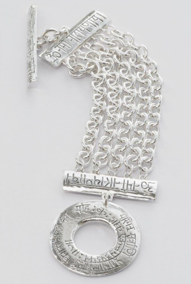 Classic Mantra Toggle Bracelet