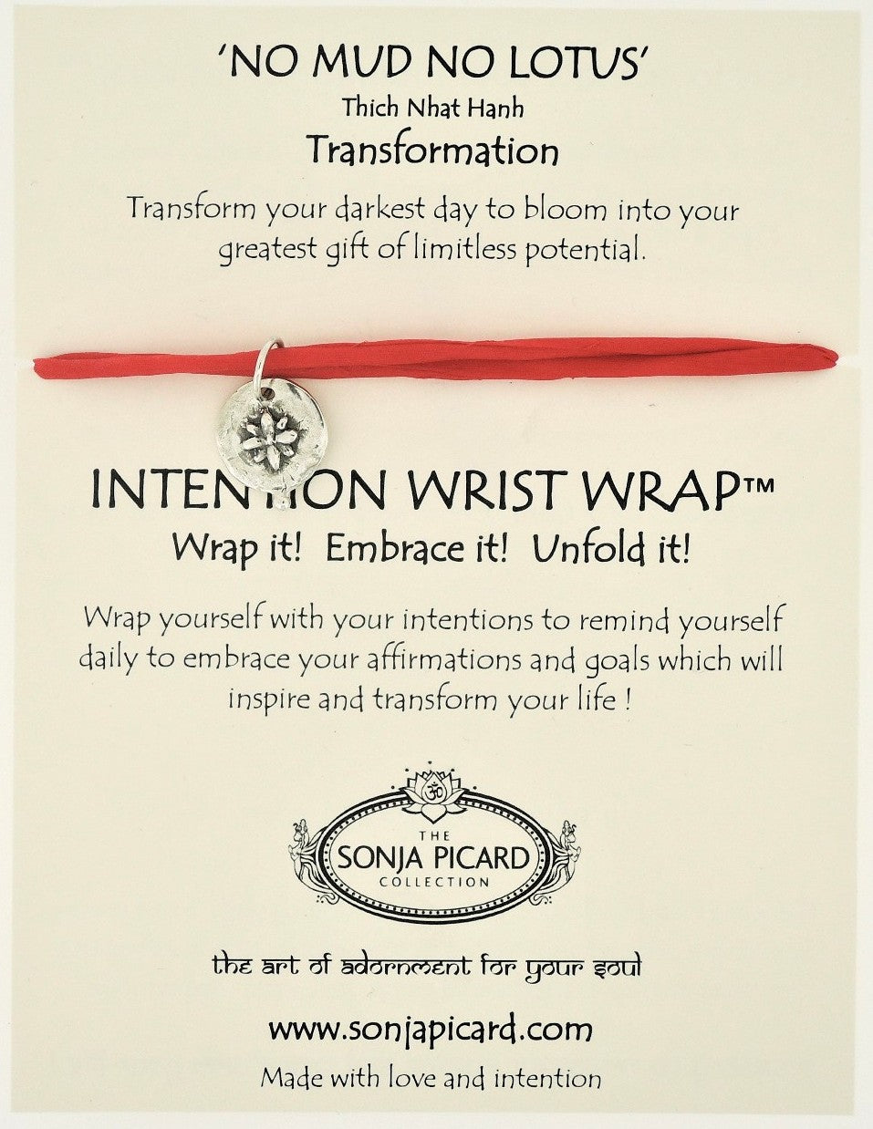 No Mud No Lotus Wrist Wrap - Transformation