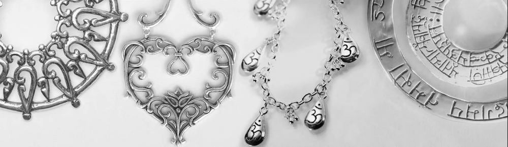 Om Drop 9 Charm Necklace