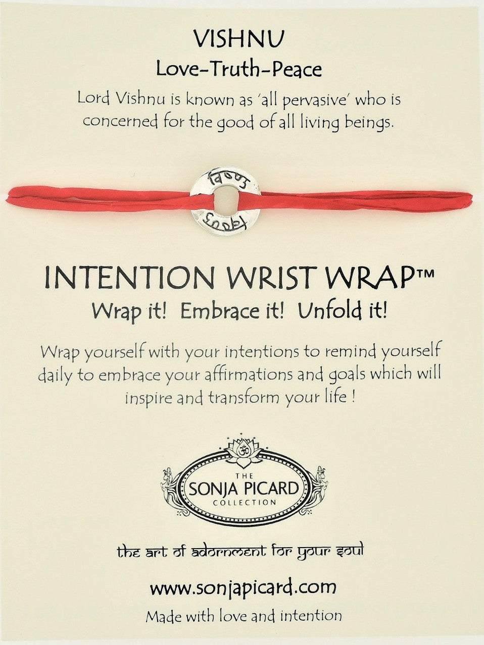 Vishnu Wrist Wrap - Peace