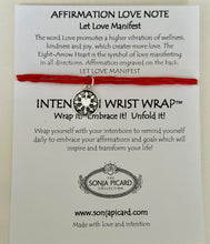 Load image into Gallery viewer, Affirmation Love Note Wrist Wrap - Love
