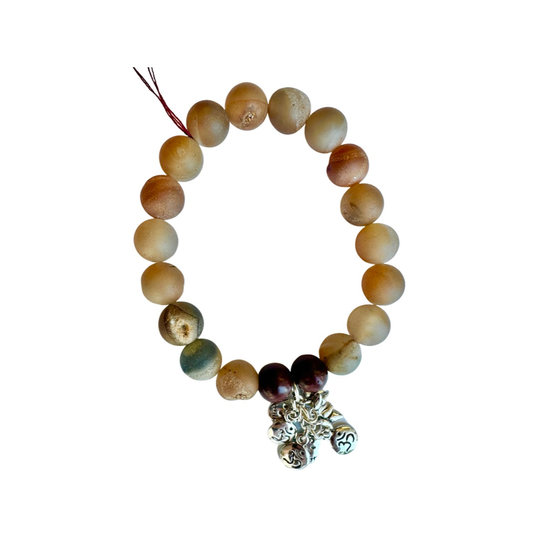 BB1 Agate and Sandalwood Bracelet