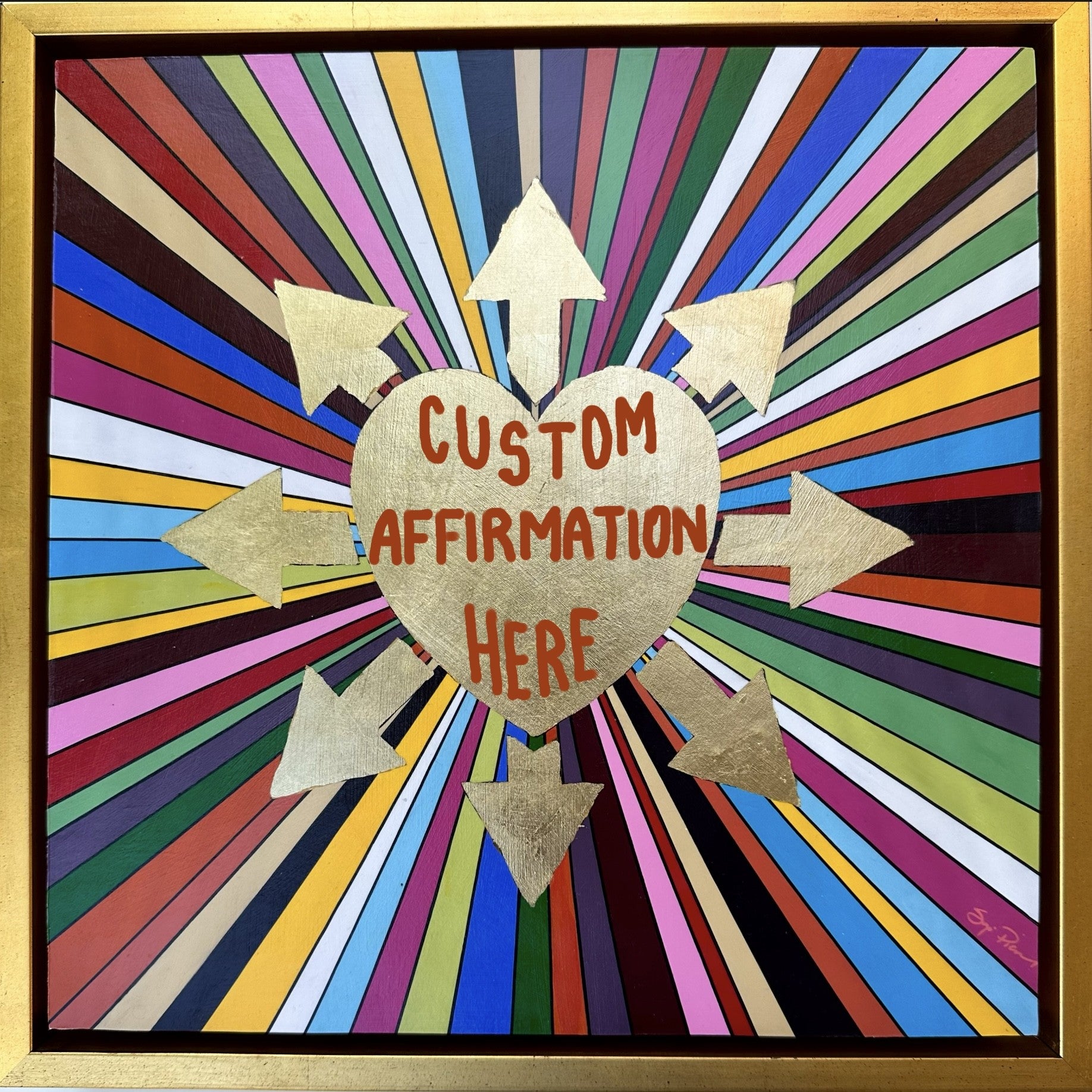 12 x 12 Cosmic Love (Framed & Artist Enhanced - Custom)