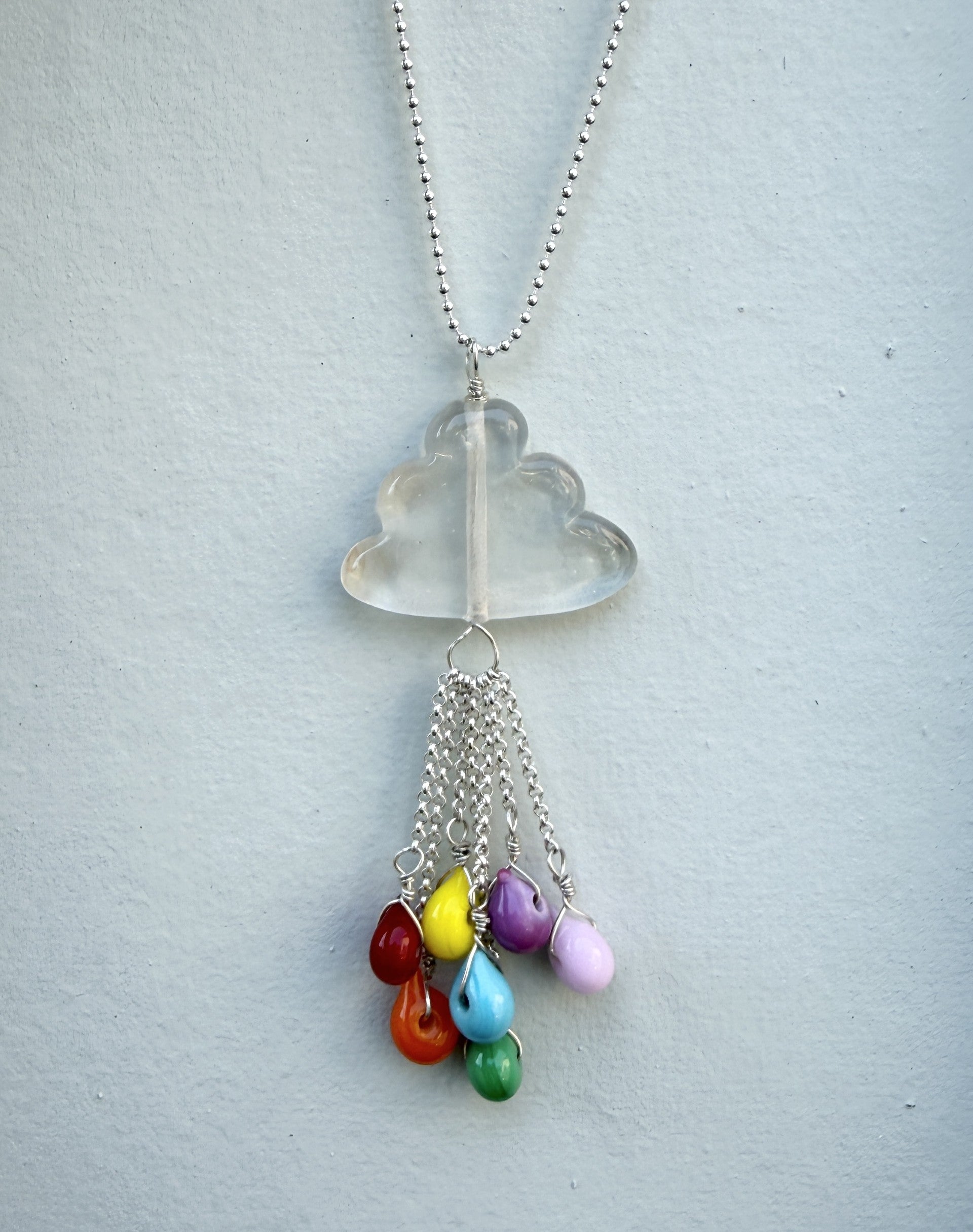 Glass Bead Necklace by Holly Cruise