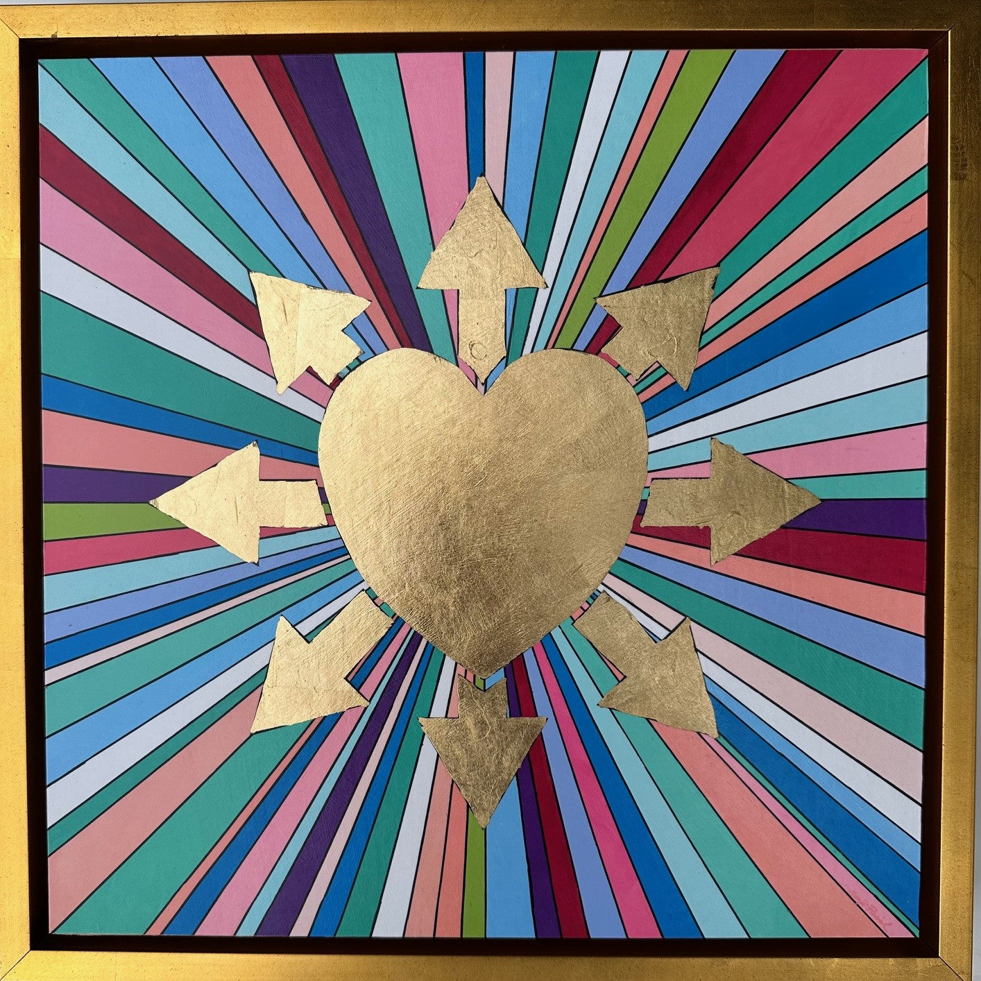 12 x 12 Psychedelic Heartbeat (Framed & Artist Enhanced - Custom)