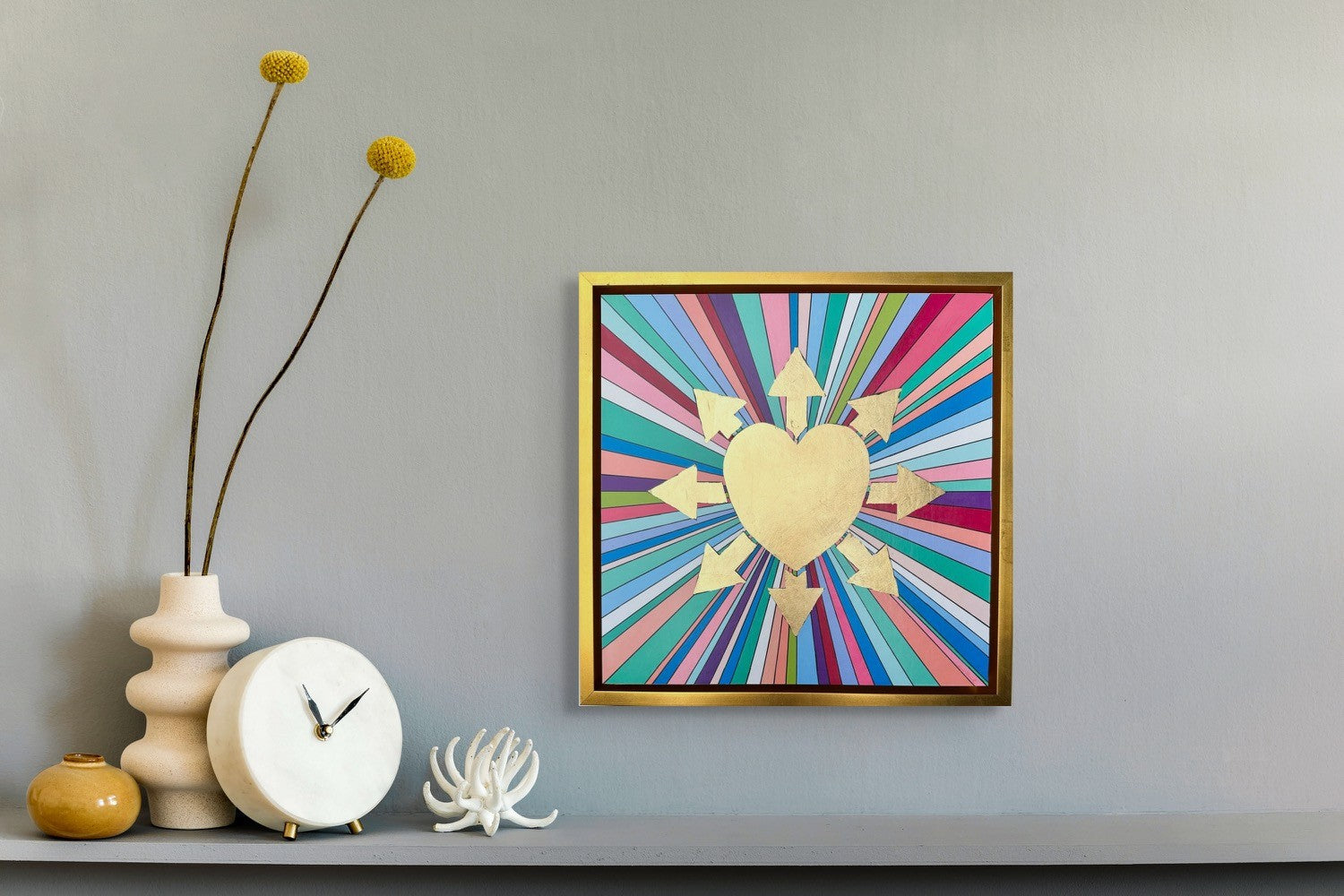 12 x 12 Psychedelic Heartbeat (Framed & Artist Enhanced - Custom)