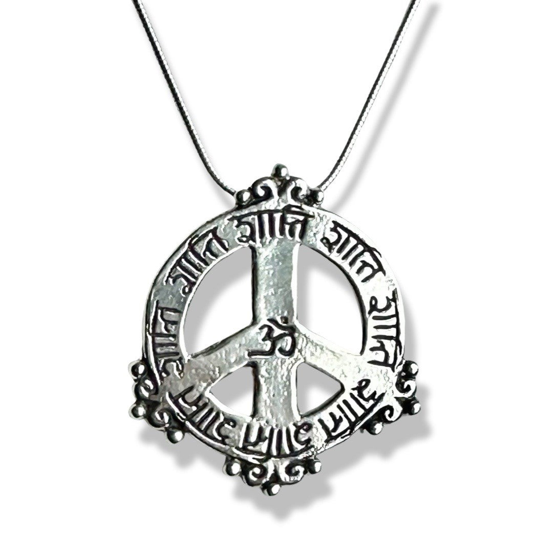 Vintage Silver Peace Sign