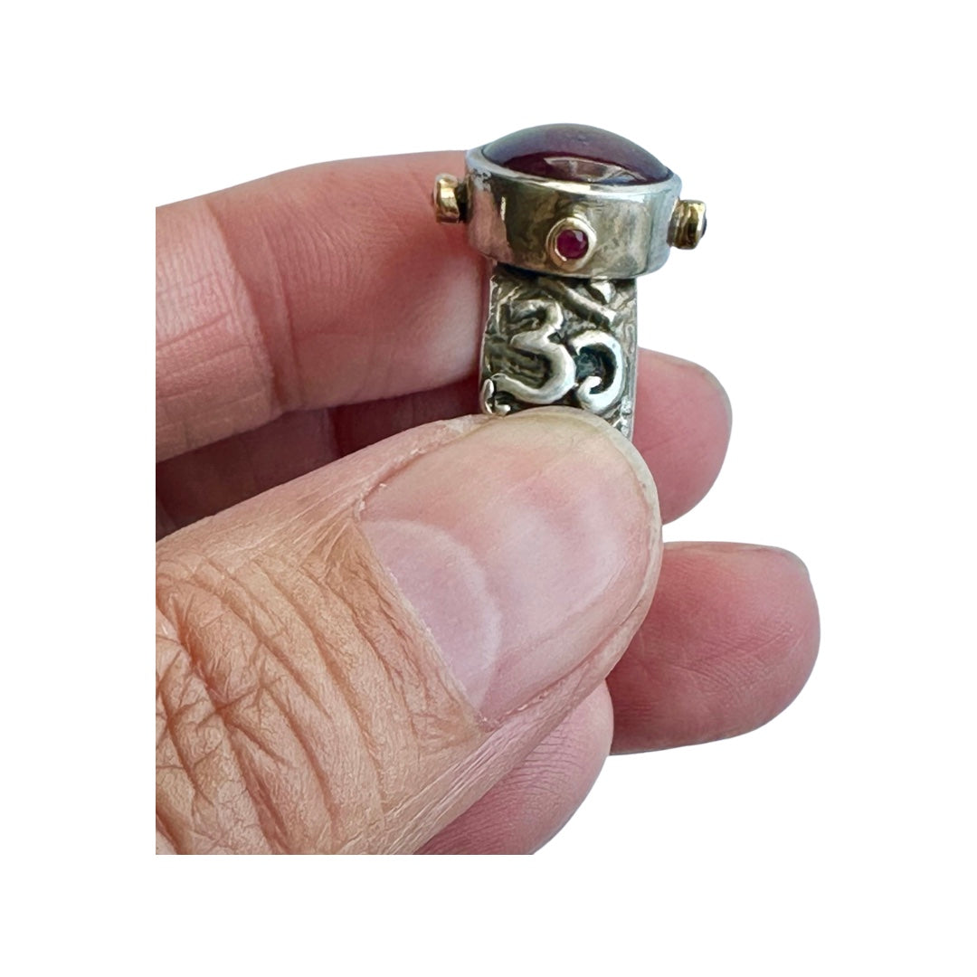 SR3 Silver Ring with Rubies