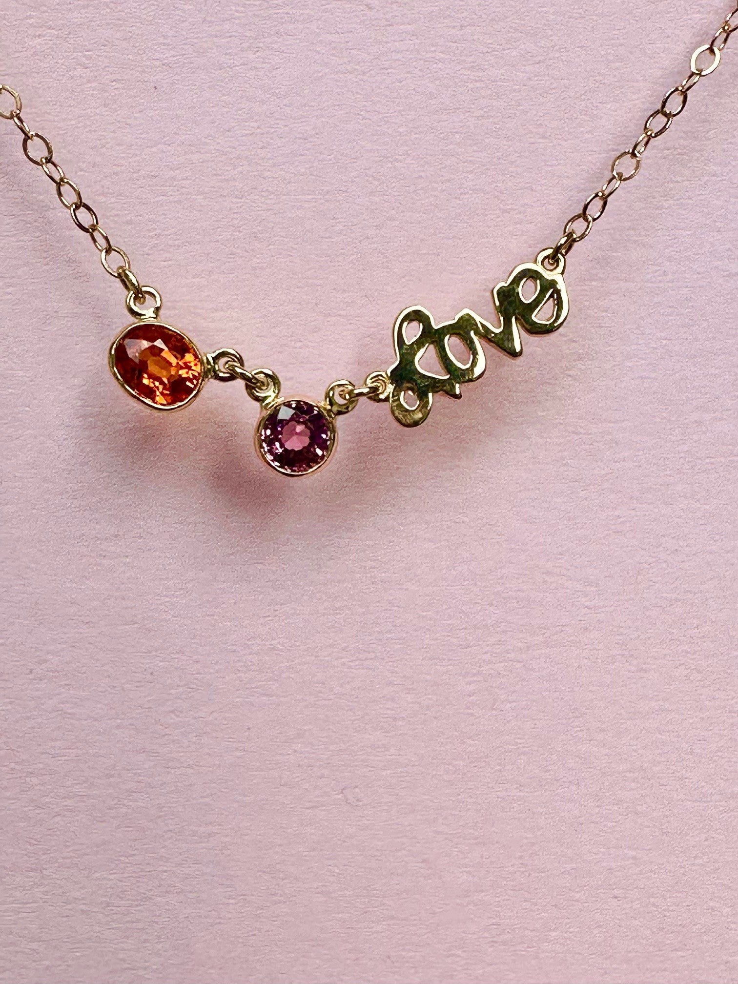Stoned In Love - Pink Tourmaline & Orange Sapphire