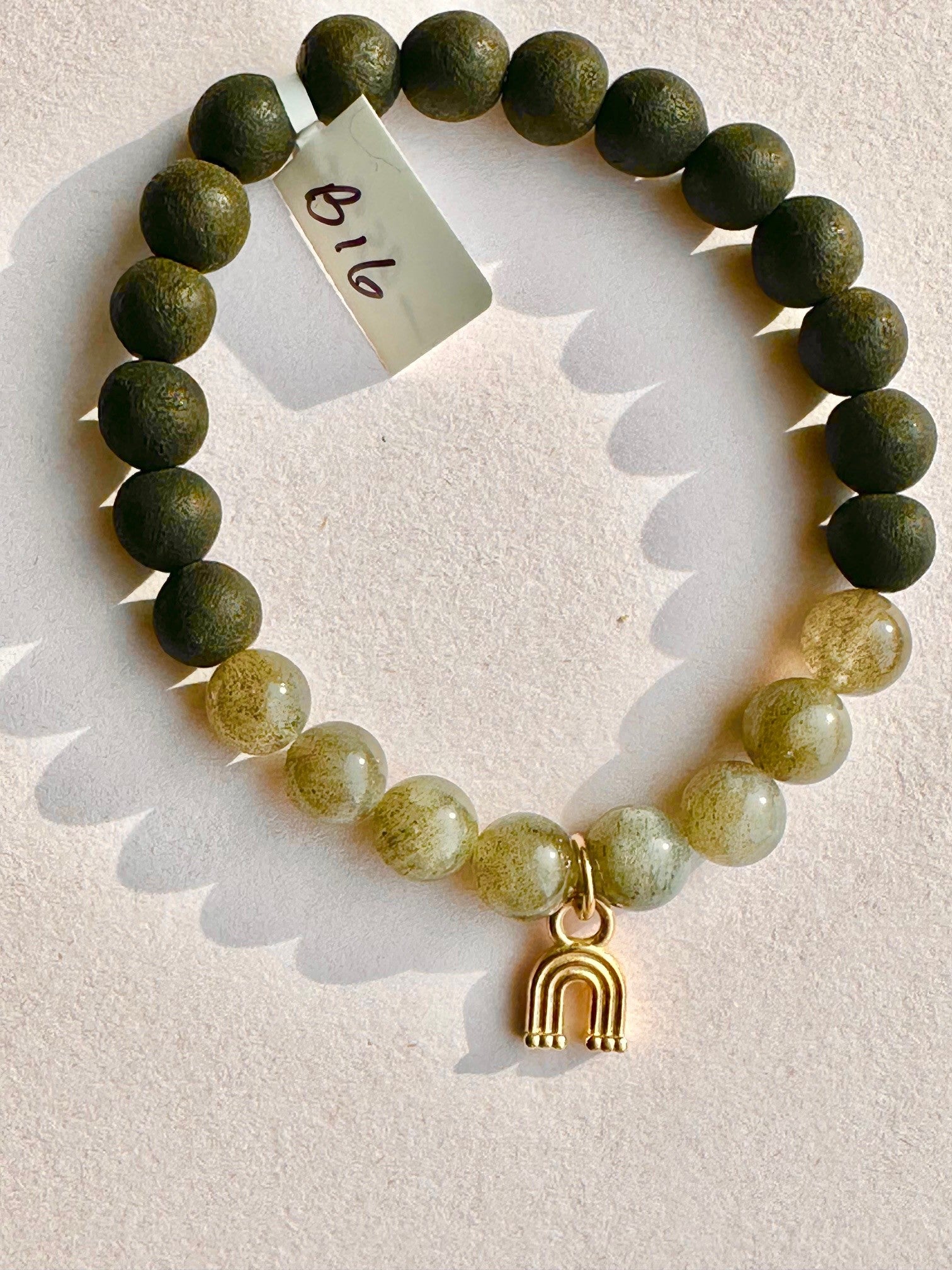 Rainbow Charm with Labradorite Bracelet