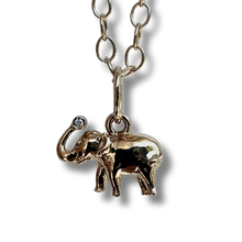 Load image into Gallery viewer, Tiny Elephant Pendant
