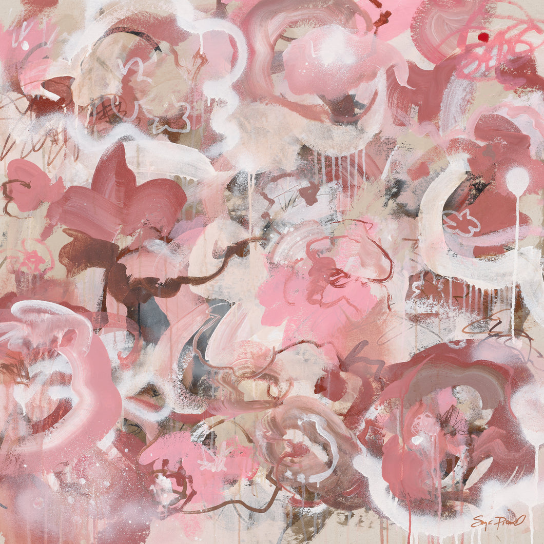 Breathing In All The Pink Blooms (Print)