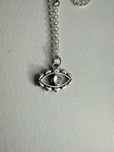 Silver Evil Eye Necklace