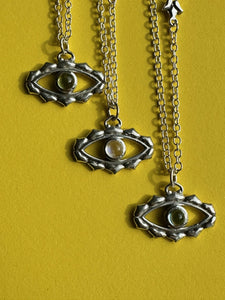 Silver Evil Eye Necklace