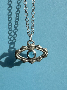 Silver Evil Eye Necklace