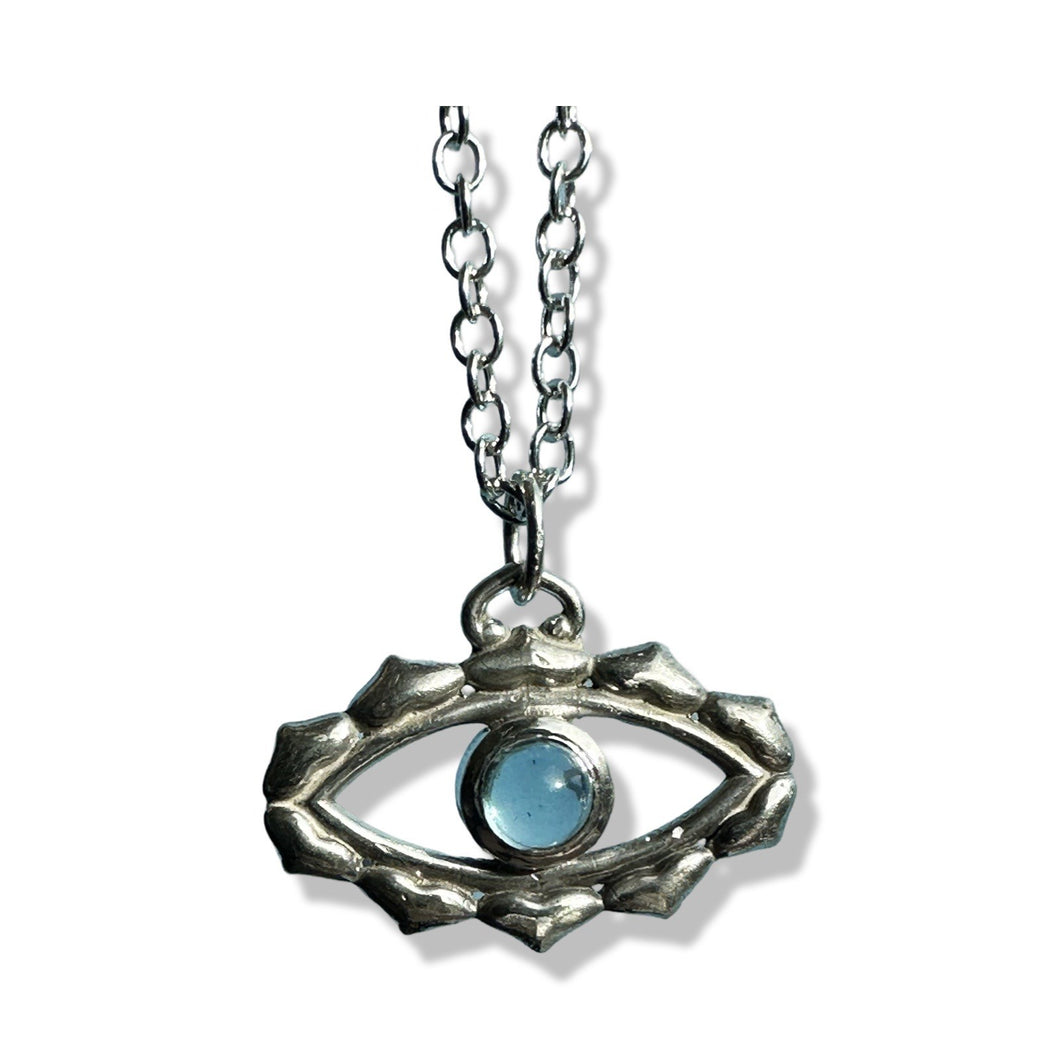 Silver Evil Eye Necklace