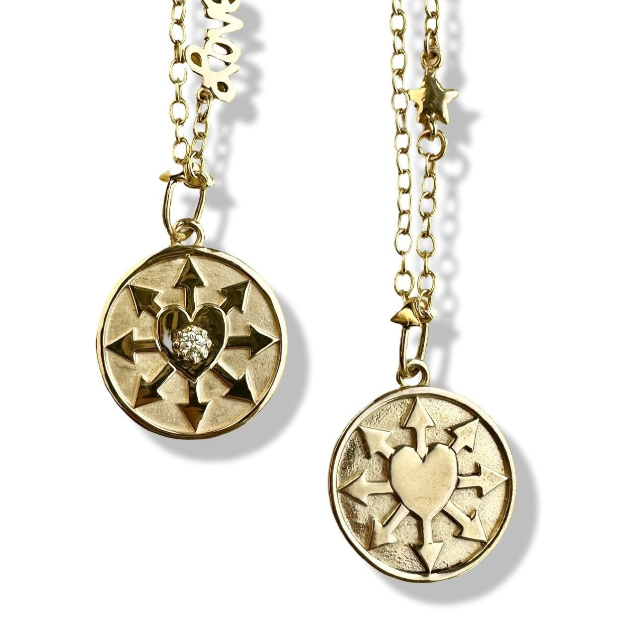 Love Manifest Round - Large (Center Diamond Option)