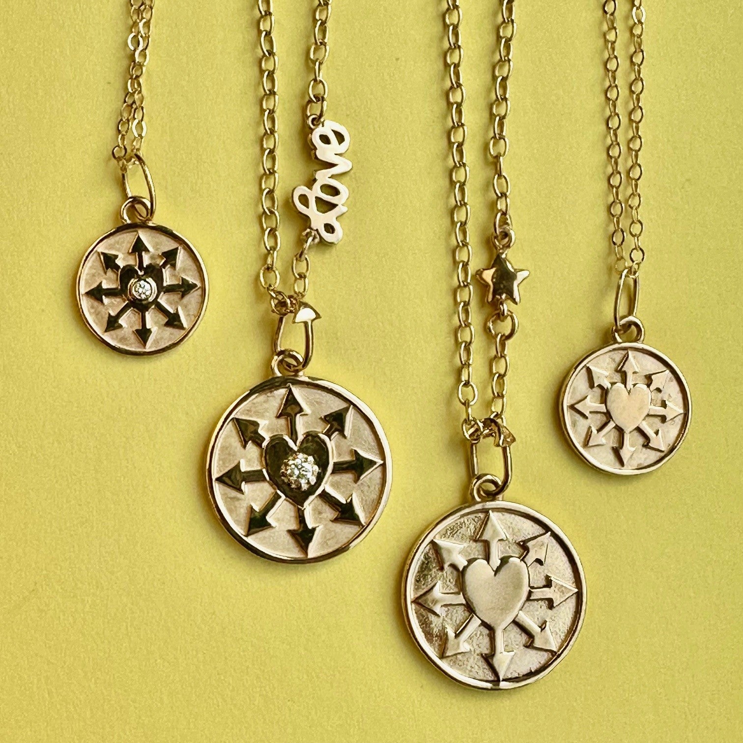 Love Manifest Round - Large (Center Diamond Option)