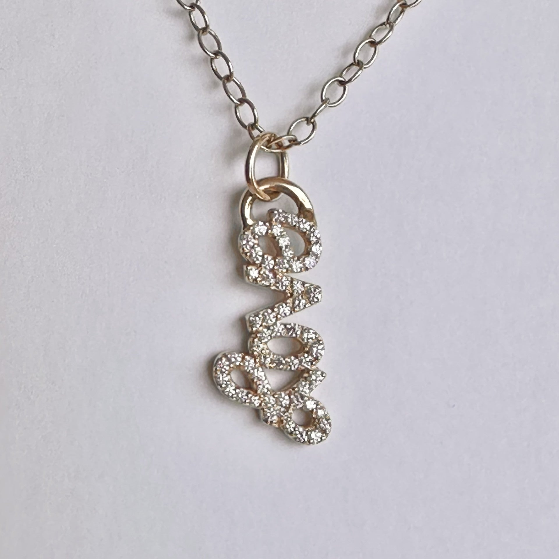 Large Diamond Love Pendant