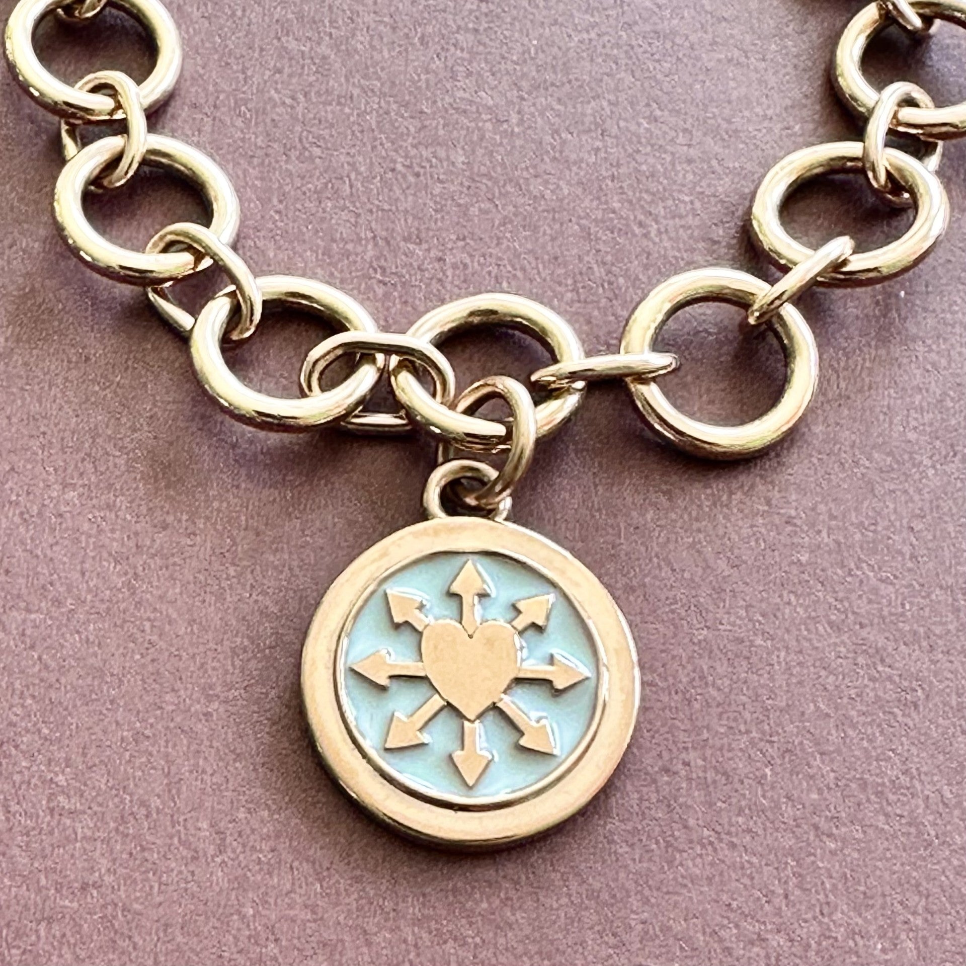 Love Manifest Circle Bracelet in Rose Gold