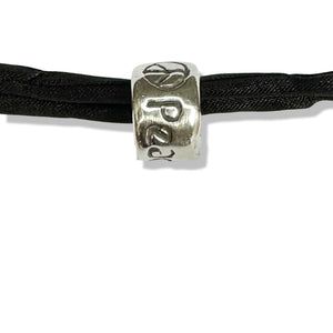 Shanti Peace Bead Wrist Wrap - Peace