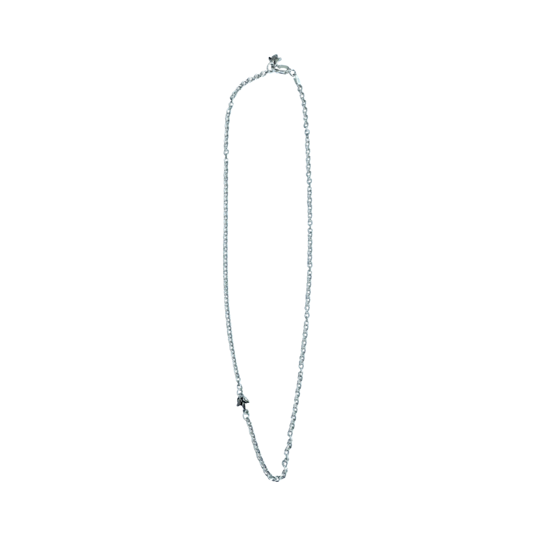 Tiny Lotus Bud Chain (silver)