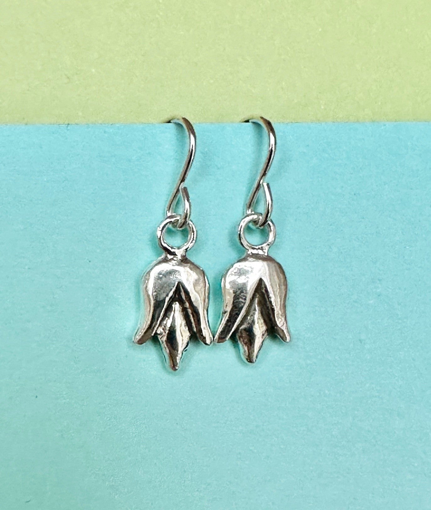 Tiny Lotus Bud Earrings