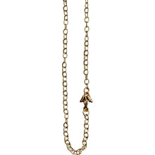 Load image into Gallery viewer, 14K Gold with Lotus Bud and Heart Chain
