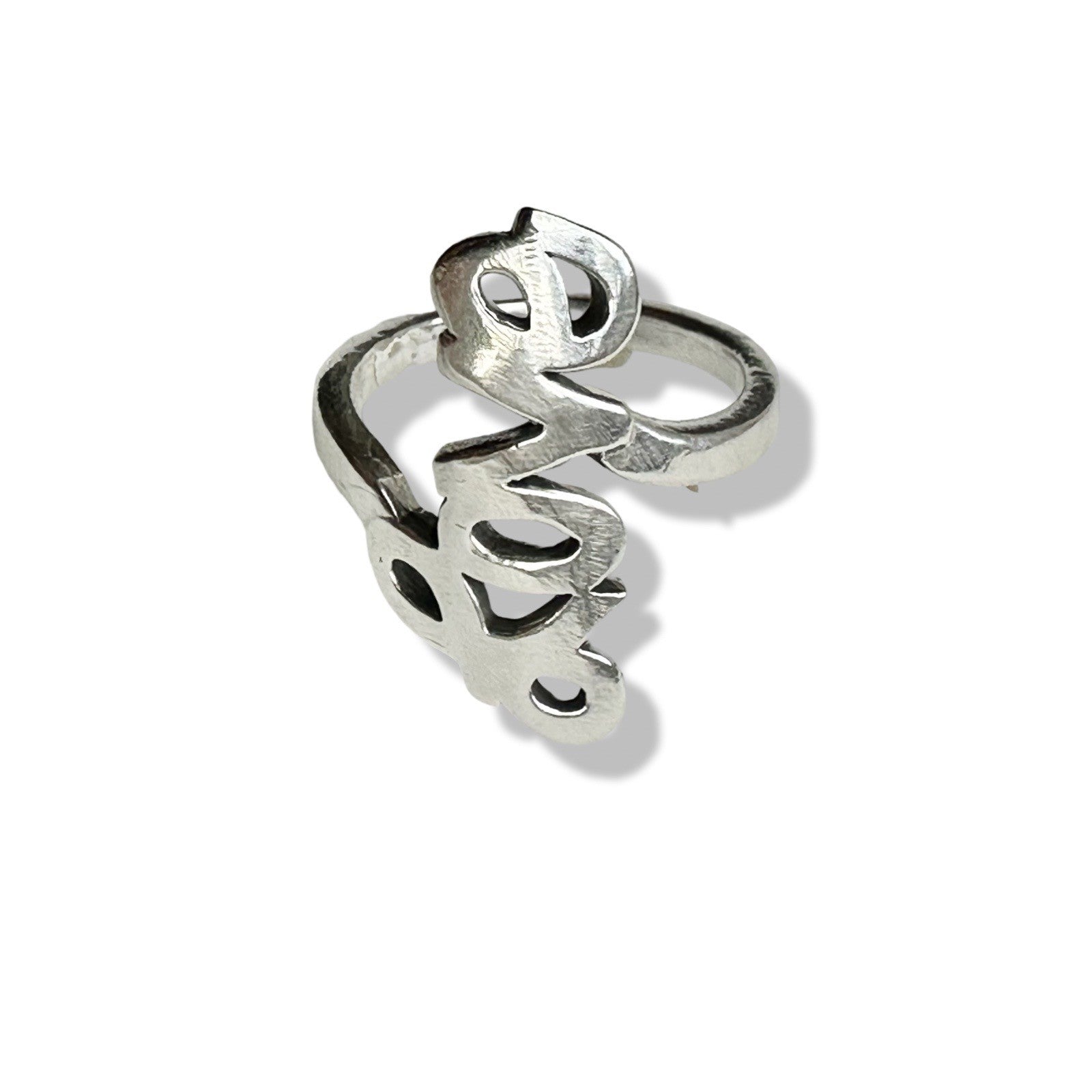 Small Love Ring in Silver