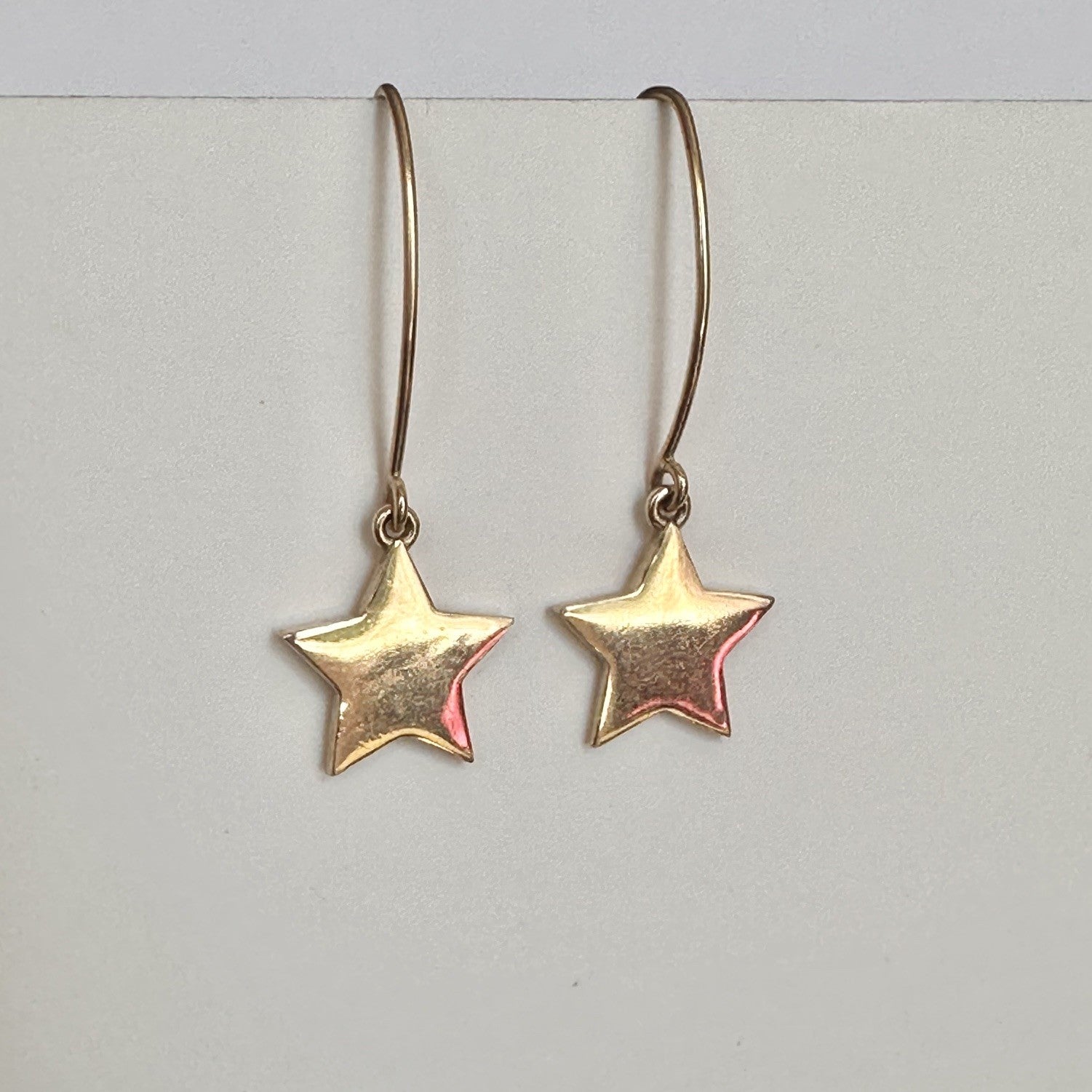 Drop Solid Star Earrings