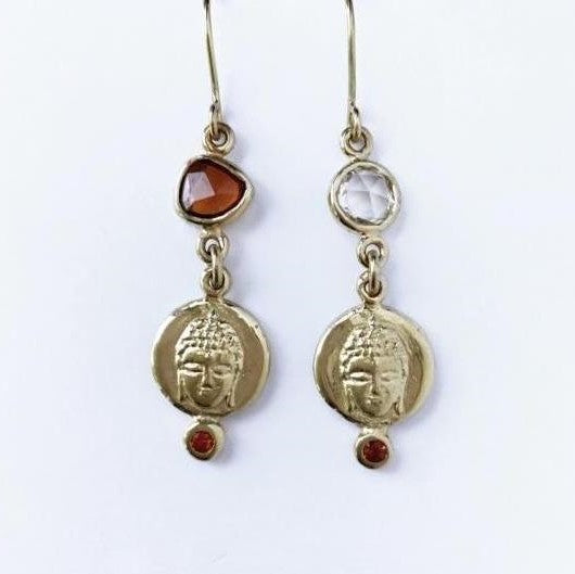 Buddha Sapphire Earrings