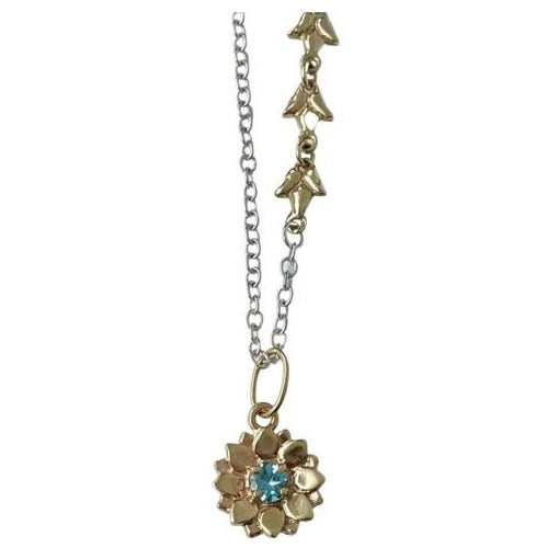 Baby Boho Lotus with Aquamarine