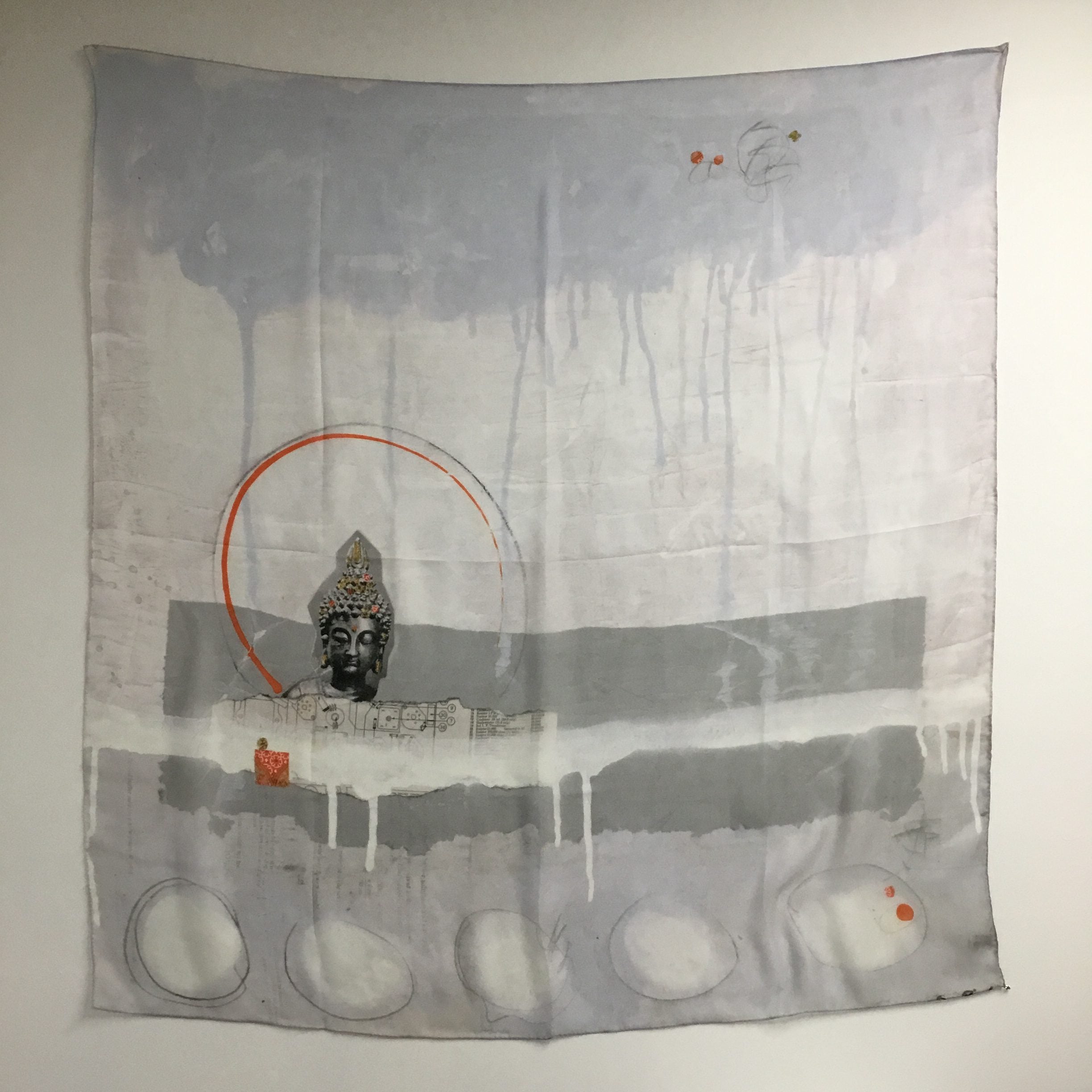Silk Scarf ~ Buddha Radio