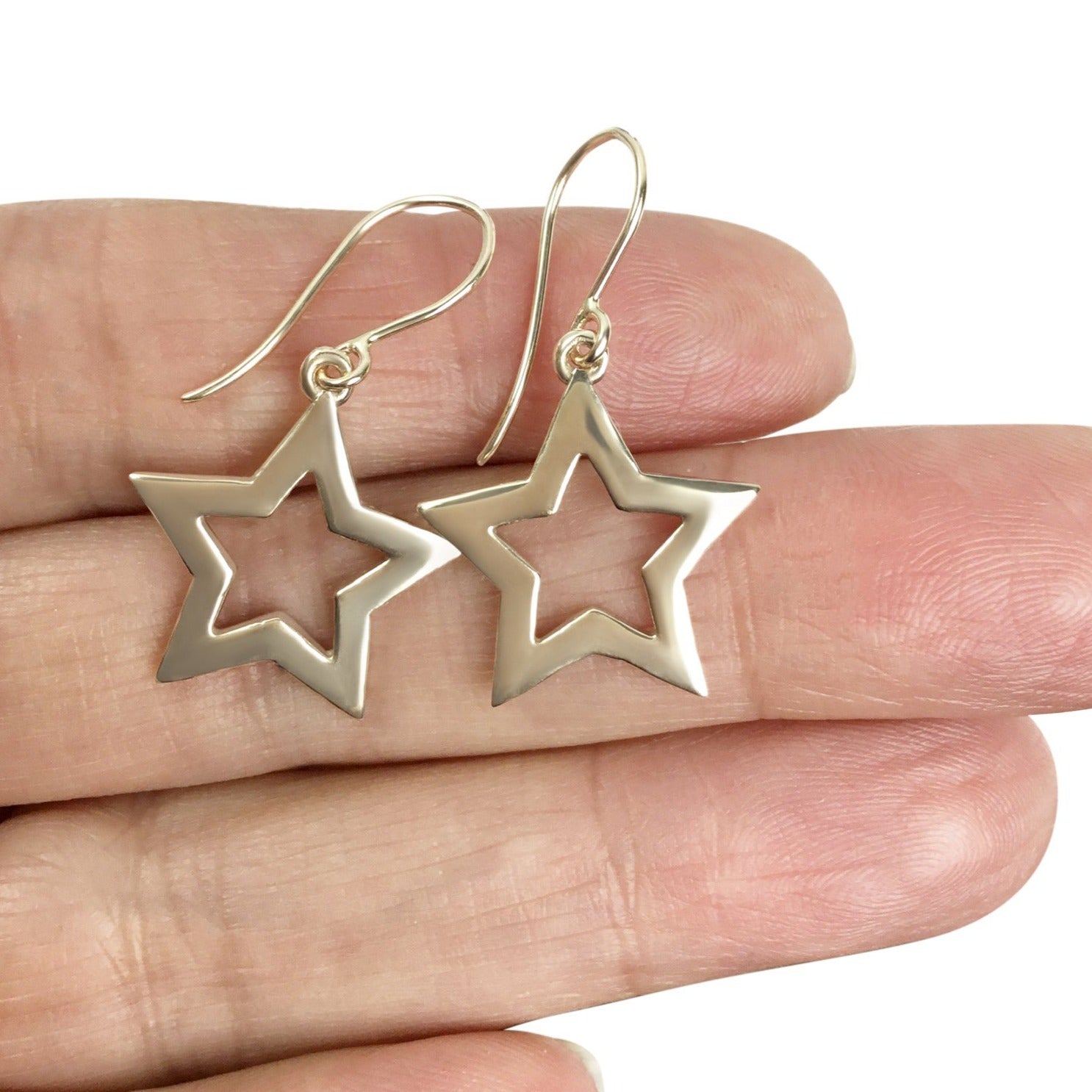 Large Destiny Star Earrings